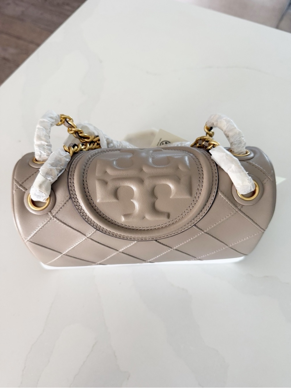 Tory Burch Small Fleming Soft Shoulder Bag in Fresh Clay MSRP $630 NEW - Picture 6 of 10